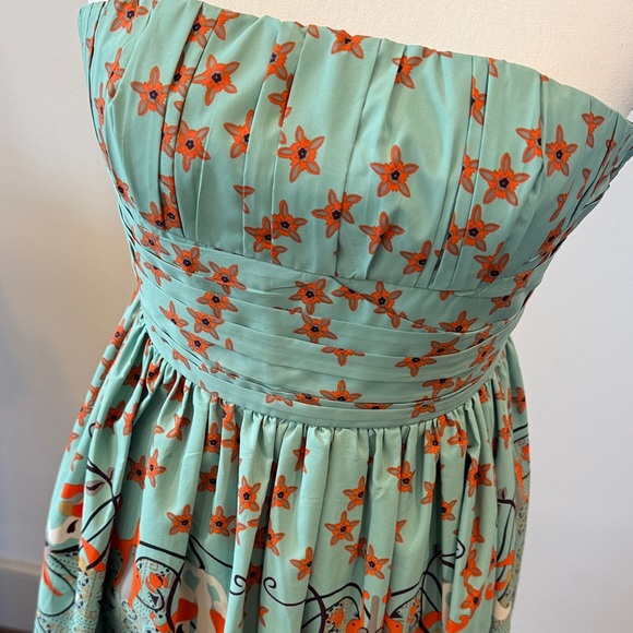 Angie Floral Strapless Dress - Multicolor - Picture 2 of 11